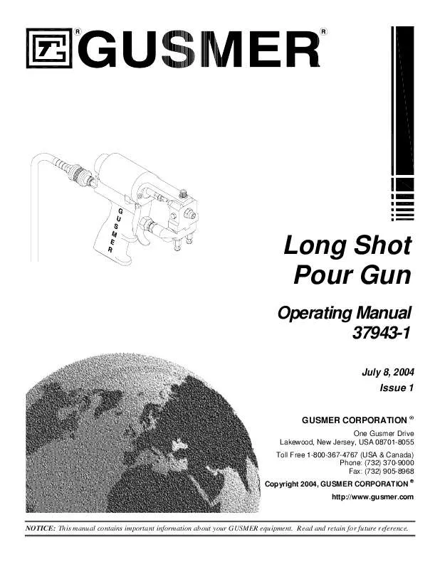 Mode d'emploi GRACO LONG SHOT GUN