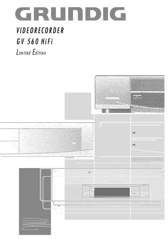 Mode d'emploi GRUNDIG GV 560 HIFI LE