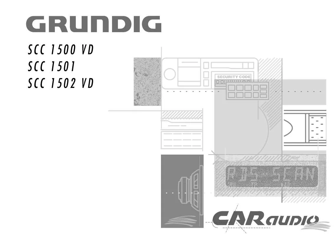 Mode d'emploi GRUNDIG SCC 1501