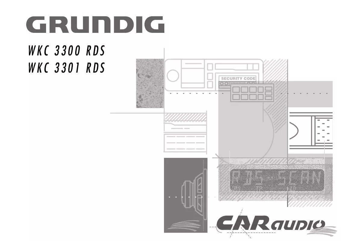 Mode d'emploi GRUNDIG WKC 3300 RDS