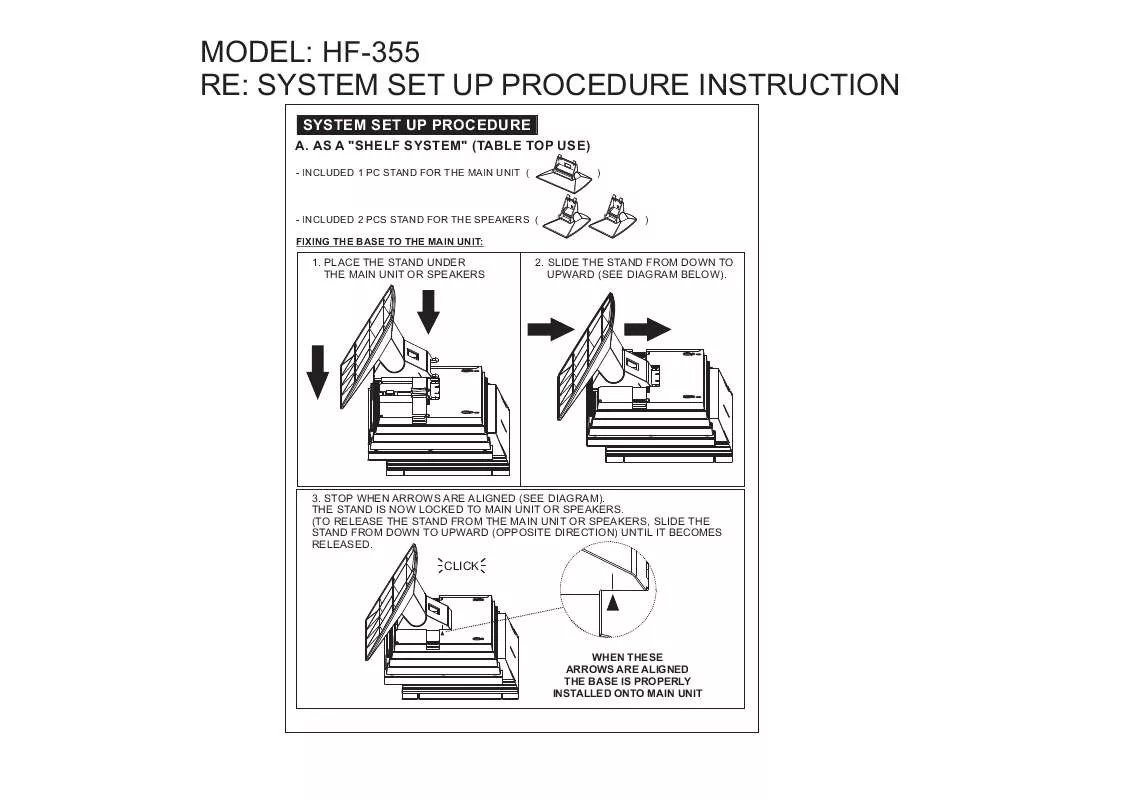 Mode d'emploi H&B HF-355