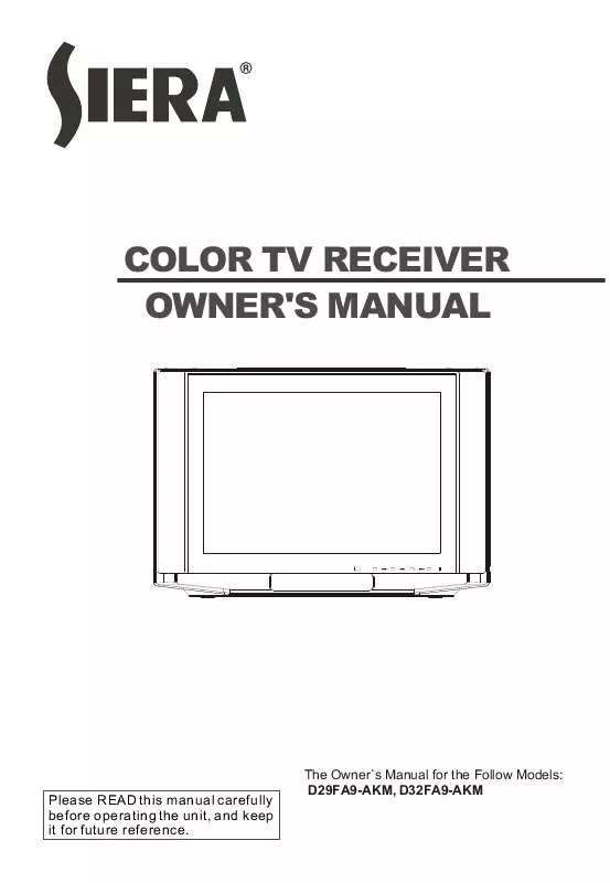 Mode d'emploi HAIER D29FA9-AKM