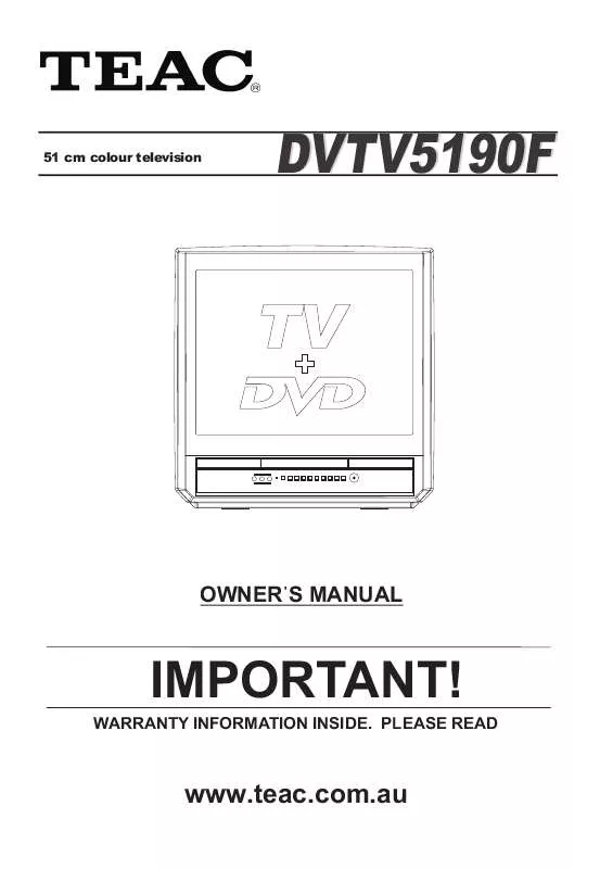 Mode d'emploi HAIER DVTV5190F