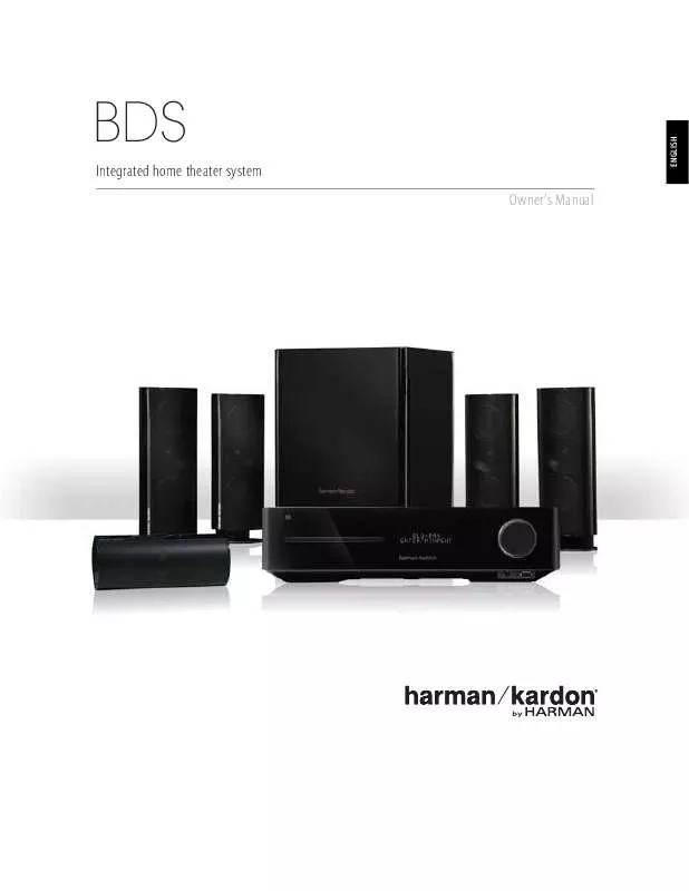 Mode d'emploi HARMAN KARDON BDS 700