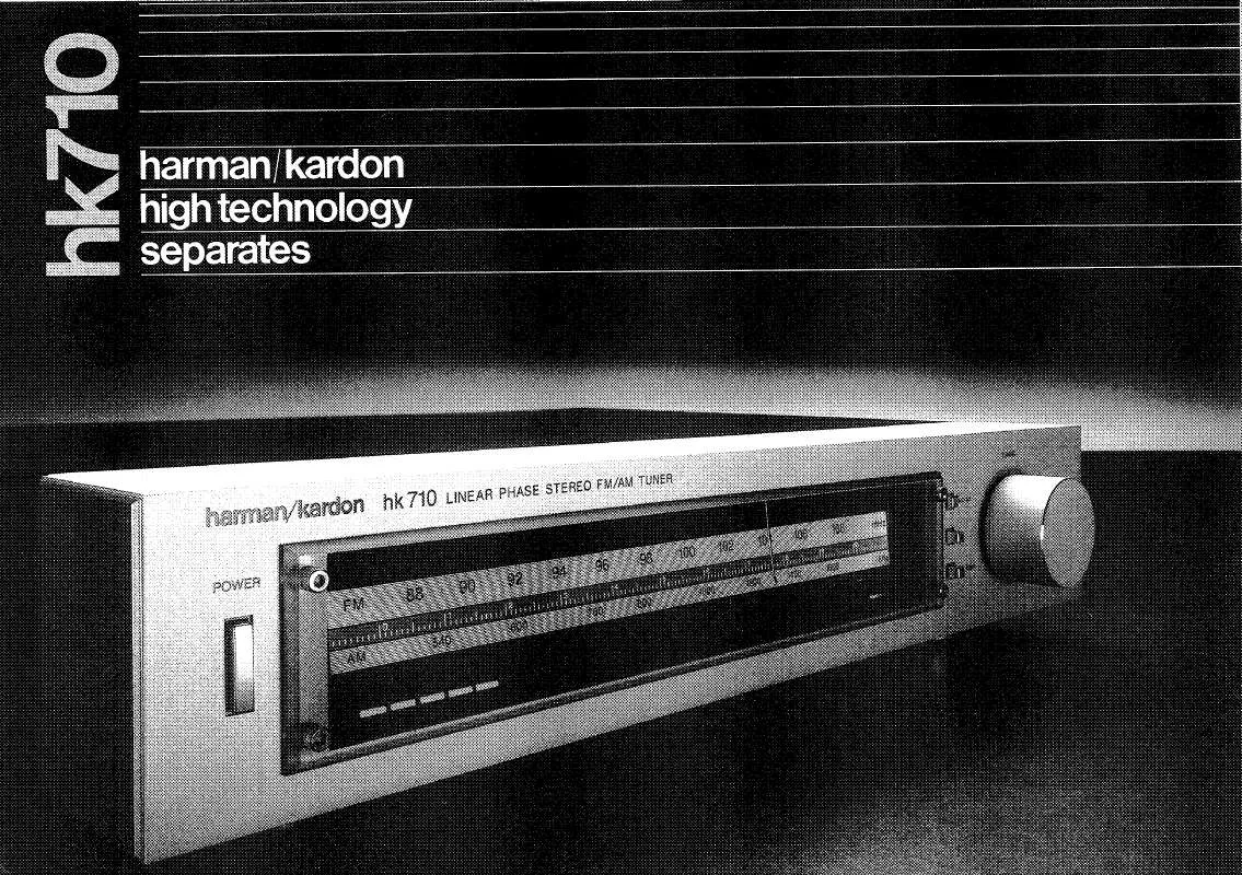 Mode d'emploi HARMAN KARDON HK710