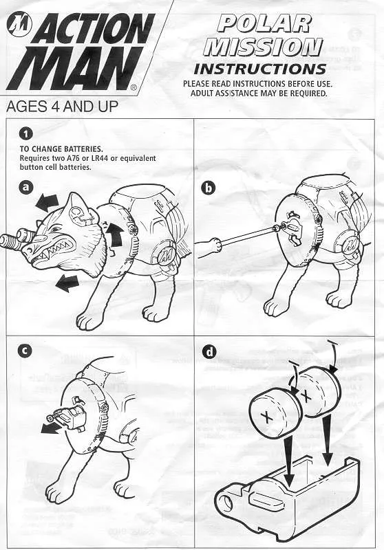 Mode d'emploi HASBRO ACTION MAN POLAR MISSION