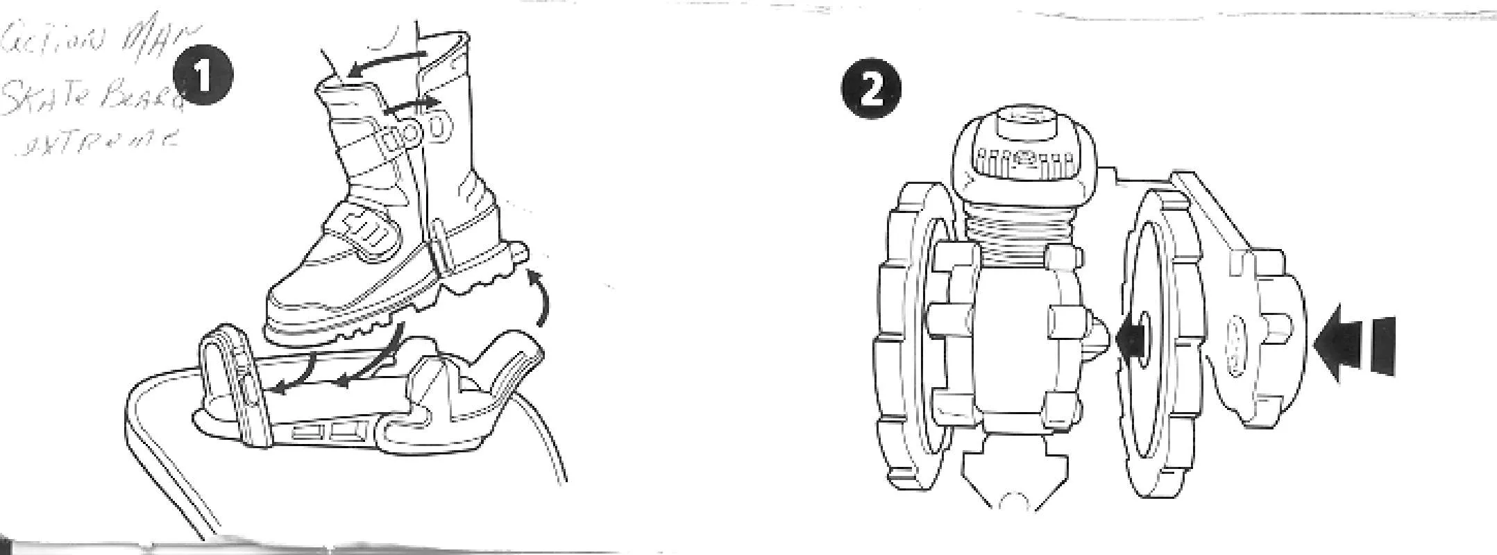 Mode d'emploi HASBRO ACTION MAN SKATE BOARD EXTREME