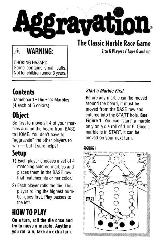 Mode d'emploi HASBRO AGGRAVATION 1999