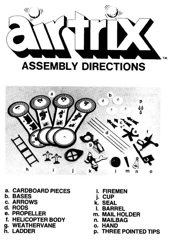 Mode d'emploi HASBRO AIR TRIX