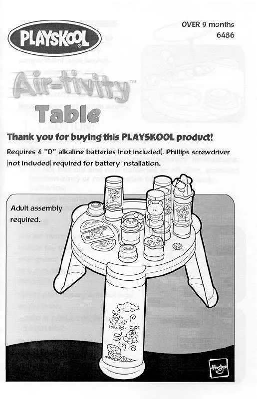 Mode d'emploi HASBRO AIR-TIVITY TABLE