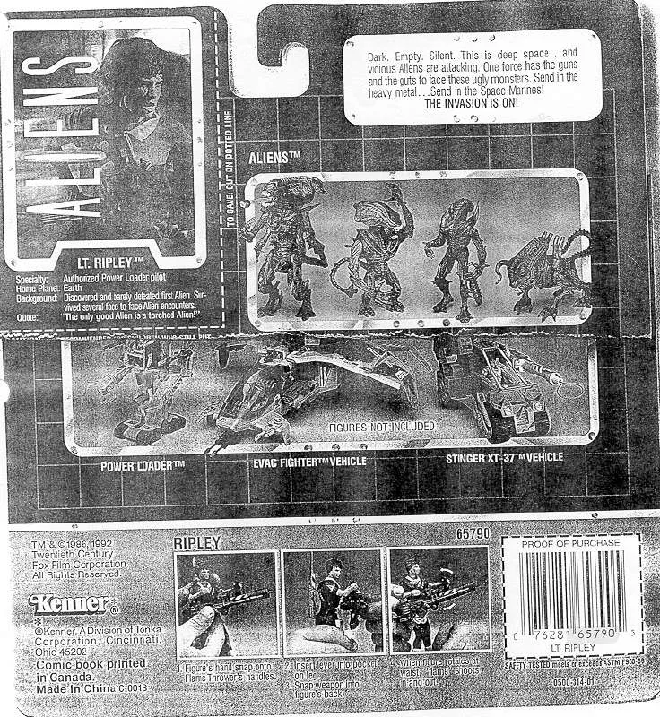 Mode d'emploi HASBRO ALIENS LT. RIPLEY