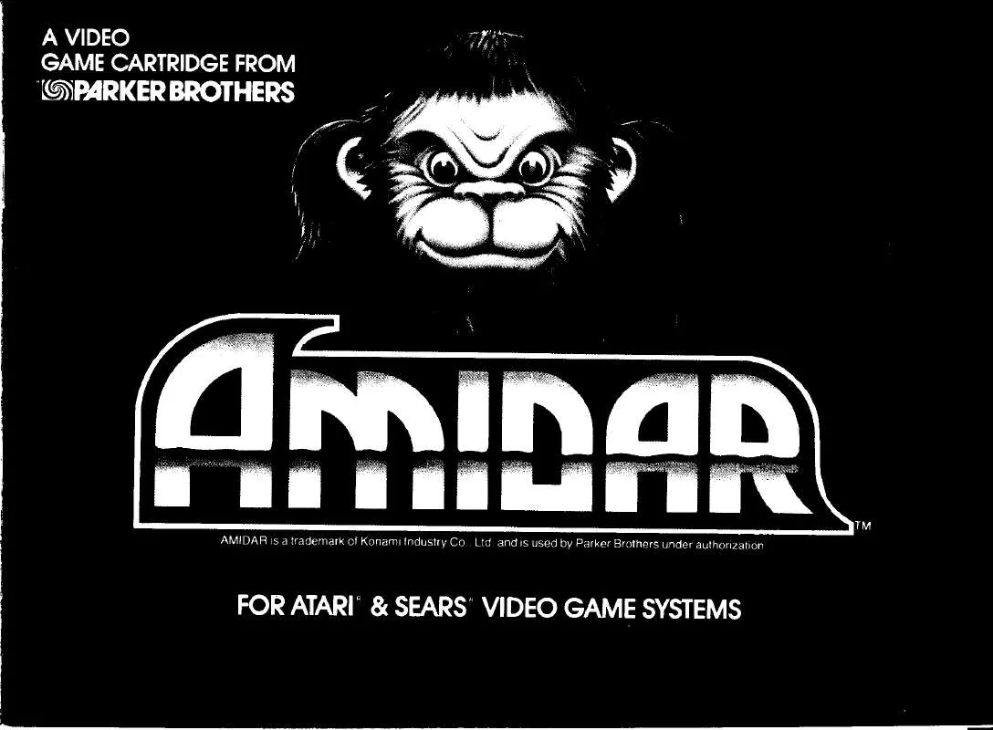 Mode d'emploi HASBRO AMIDAR OF ATARI SYSTEMS