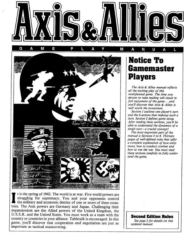 Mode d'emploi HASBRO AXIS AND ALLIES