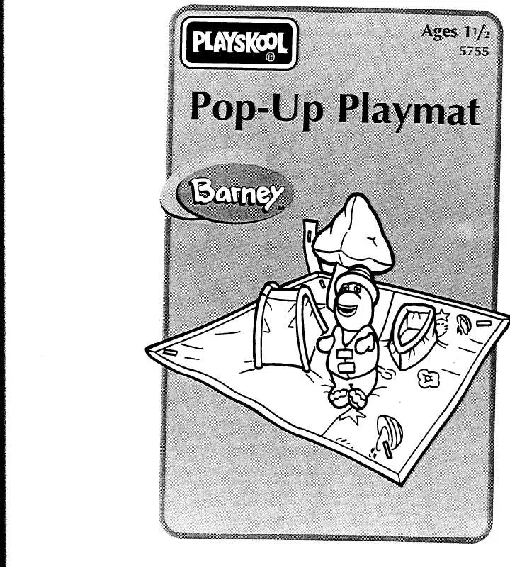 Mode d'emploi HASBRO BARNEY POP-UP PLAYMAT