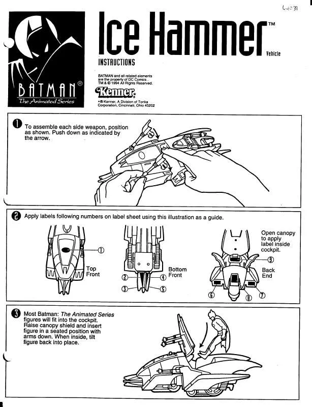 Mode d'emploi HASBRO BATMAN ANIMATED-ICEHAMMER