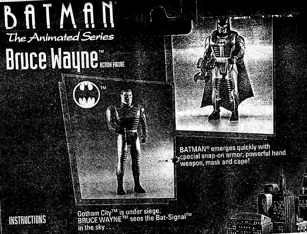 Mode d'emploi HASBRO BATMAN ANIMATED BRUCE WAYNE