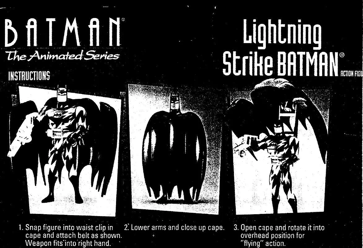 Mode d'emploi HASBRO BATMAN ANIMATED LIGHTNING STRIKE BATMAN