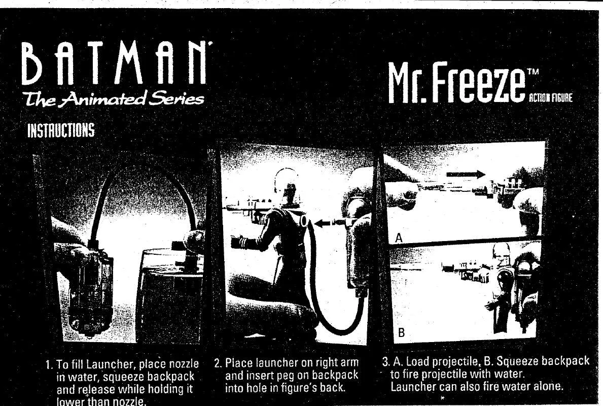 Mode d'emploi HASBRO BATMAN ANIMATED MR. FREEZE