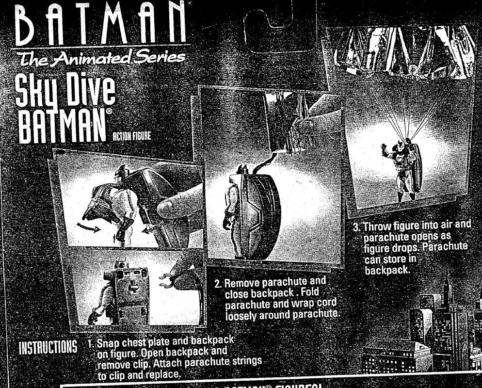 Mode d'emploi HASBRO BATMAN ANIMATED SKYDIVEBATMAN