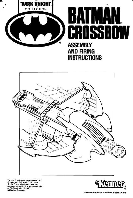 Mode d'emploi HASBRO BATMAN DARK KNIGHT CROSSBOW