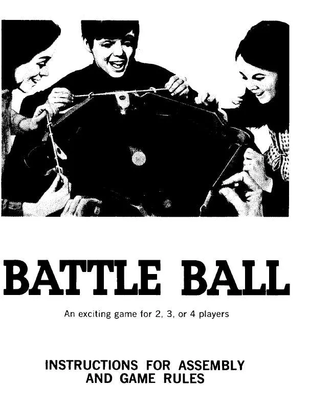 Mode d'emploi HASBRO BATTLE BALL 1970