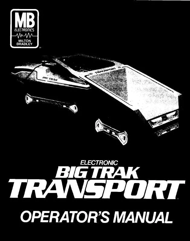 Mode d'emploi HASBRO BIG TRAK TRANSPORT