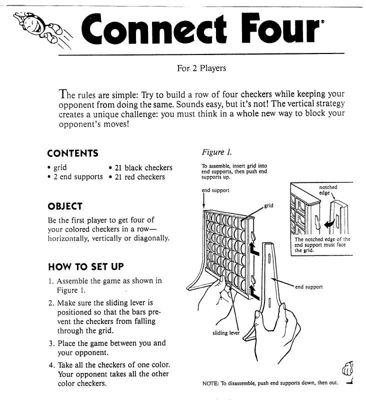 Mode d'emploi HASBRO CONNECT FOUR