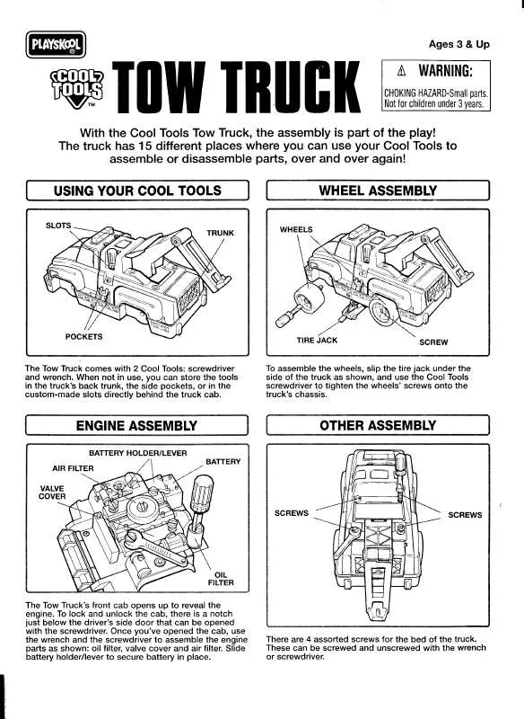 Mode d'emploi HASBRO COOL TOOLS TOW TRUCK