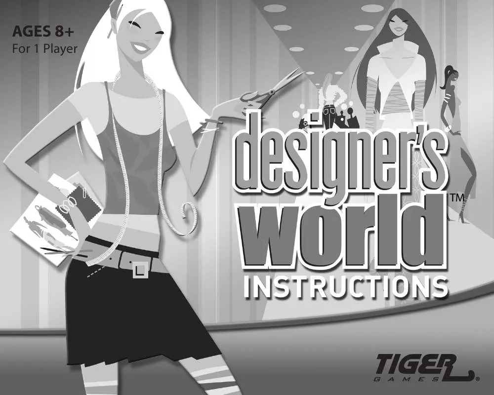 Mode d'emploi HASBRO DESIGNERS WORLD TV GAME