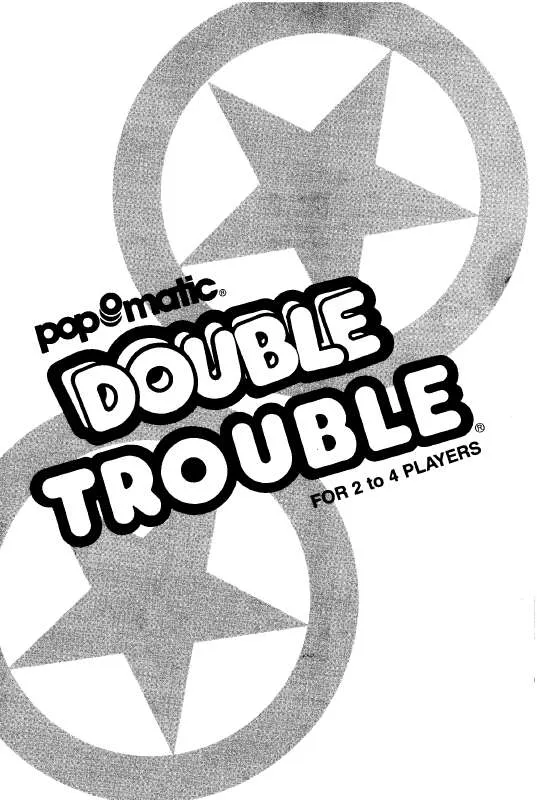 Mode d'emploi HASBRO DOUBLE TROUBLE POP O MATIC 1987