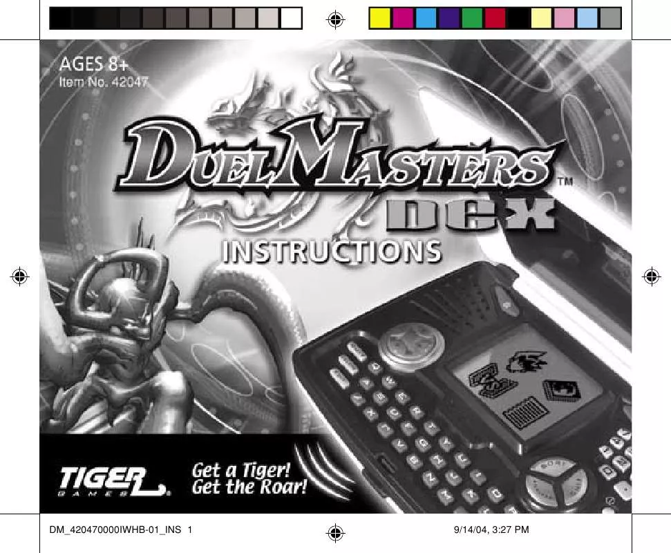 Mode d'emploi HASBRO DUEL MASTERS DEX