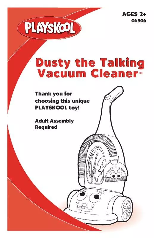 Mode d'emploi HASBRO DUSTY THE TALKING VACUUM CLEANER