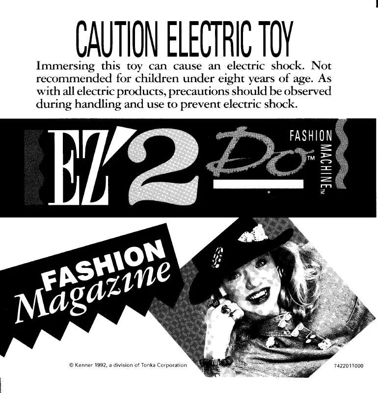 Mode d'emploi HASBRO EZ 2 DO FASHION MACHINE