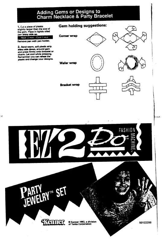 Mode d'emploi HASBRO EZ 2 DO PARTY JEWELRY SET