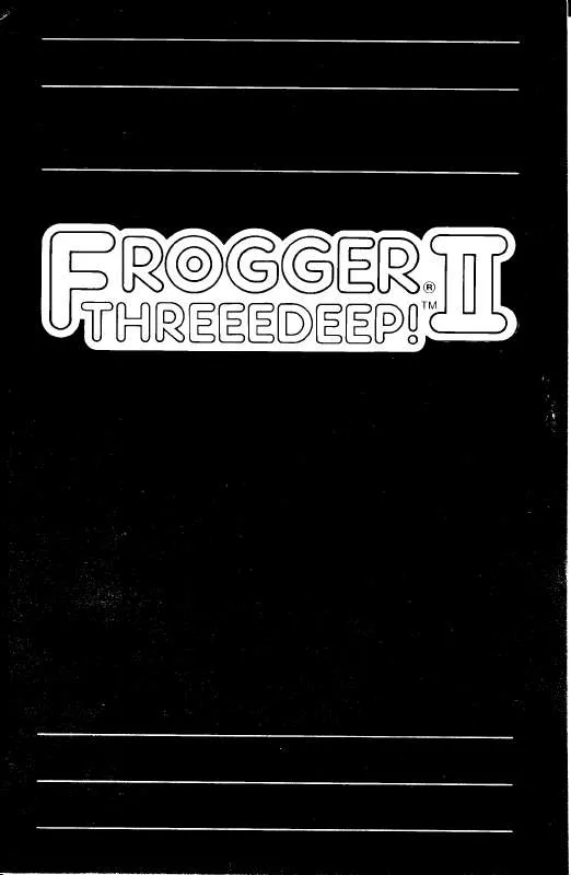 Mode d'emploi HASBRO FROGGER II THREEEDEEP ATARI HOME COMPUTERS