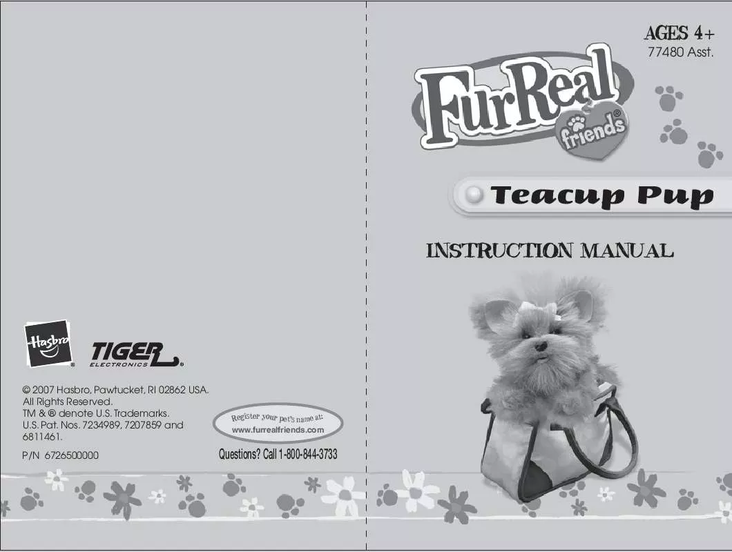 Mode d'emploi HASBRO FURREAL FRIENDS TEACUP PUP