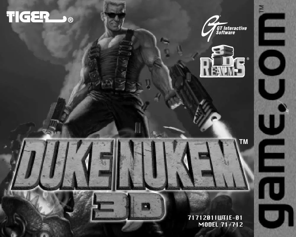 Mode d'emploi HASBRO GAME.COM CARTRIDGE-DUKE NUKEM