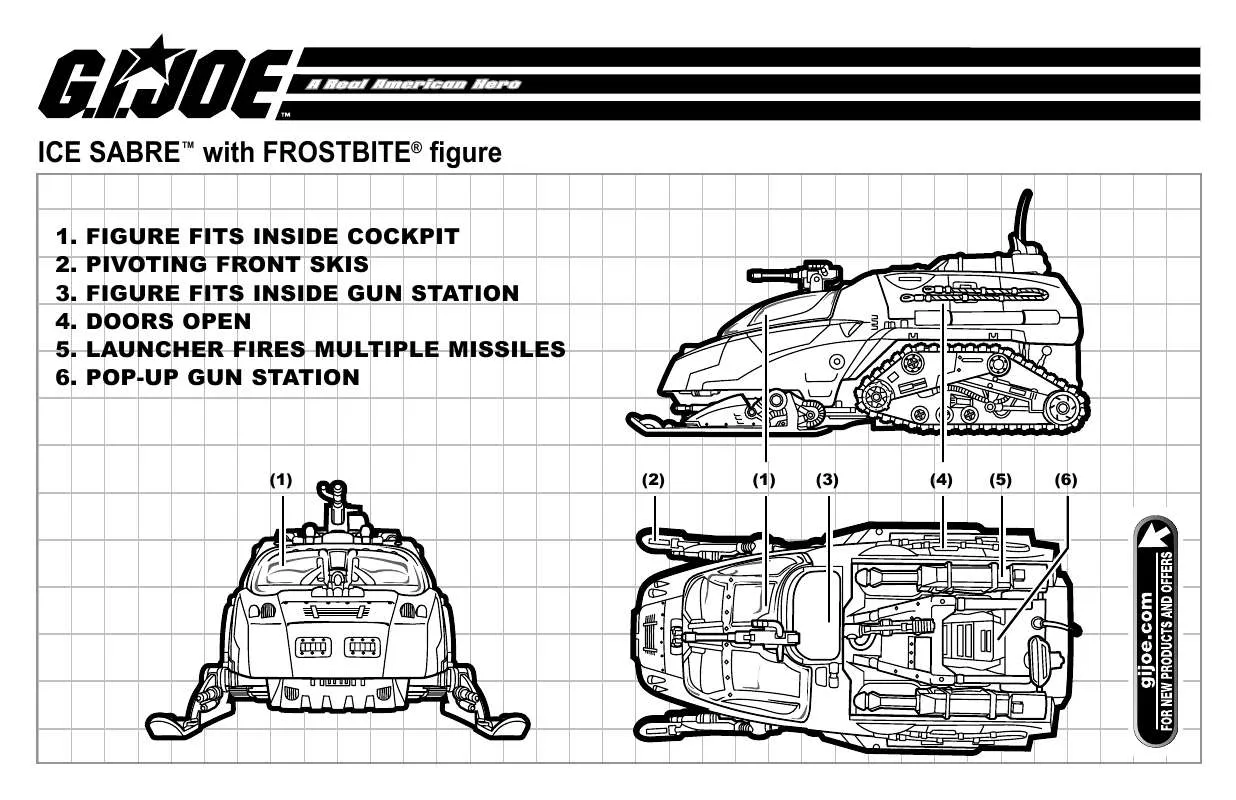 Mode d'emploi HASBRO GI JOE ICE SABRE WITH FROSTBITE