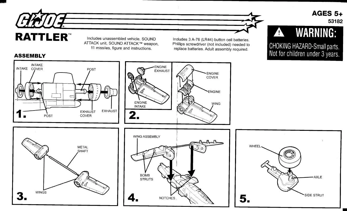 Mode d'emploi HASBRO GI JOE RATTLER