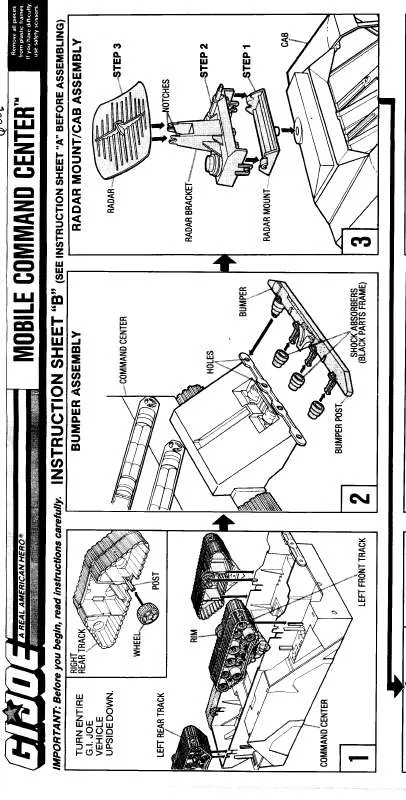 Mode d'emploi HASBRO GIJOE MOBILE COMMAND CENTER