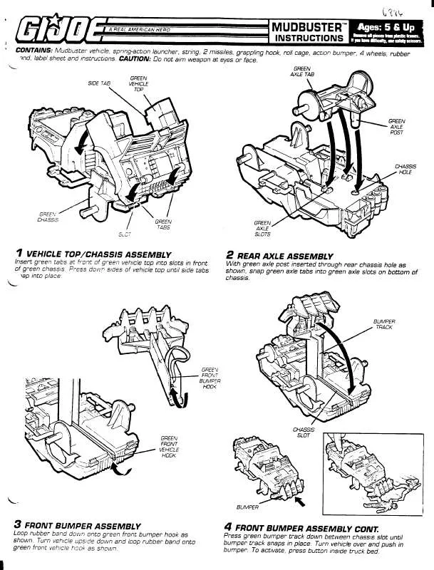 Mode d'emploi HASBRO GIJOE MUDBUSTER