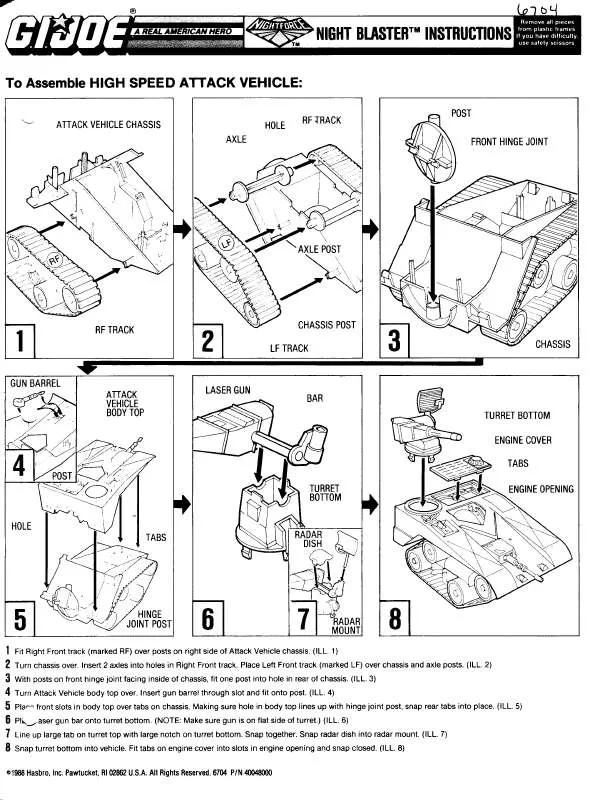 Mode d'emploi HASBRO GIJOE NIGHTBLASTER