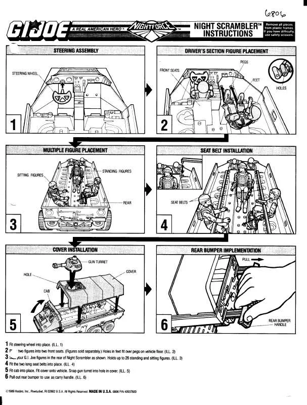 Mode d'emploi HASBRO GIJOE NIGHTSCRAMBLER