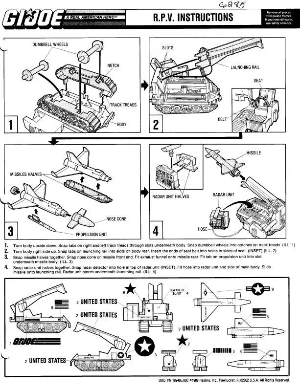 Mode d'emploi HASBRO GIJOE RPV