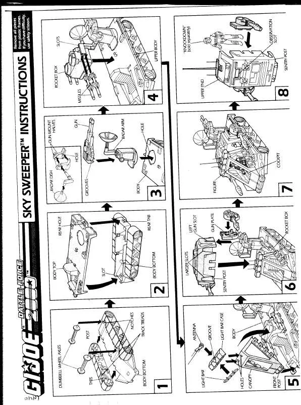 Mode d'emploi HASBRO GIJOE SKY SWEEPER