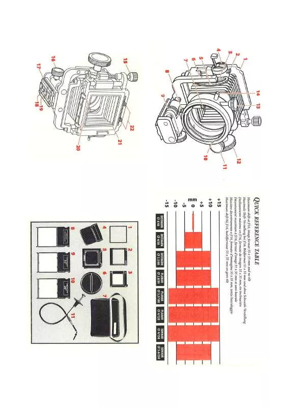 Mode d'emploi HASSELBLAD FLEXBODY