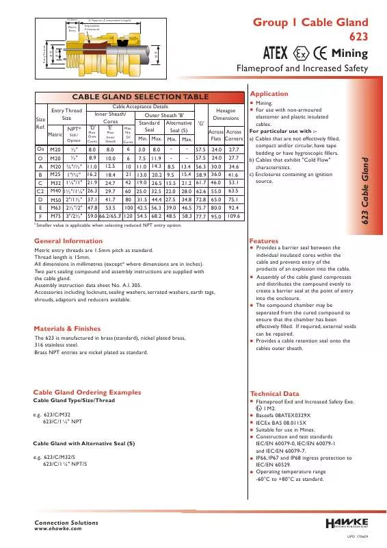 Mode d'emploi HAWKE 623