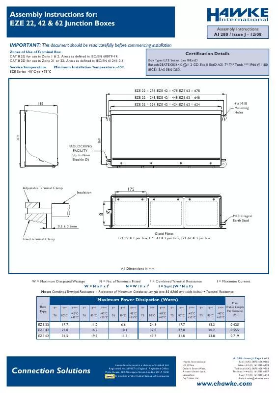 Mode d'emploi HAWKE EZE 22