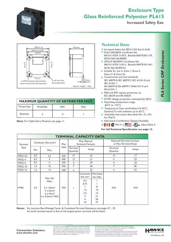 Mode d'emploi HAWKE PL615