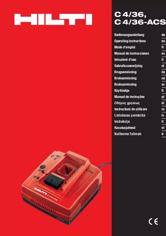 Mode d'emploi HILTI C4-36